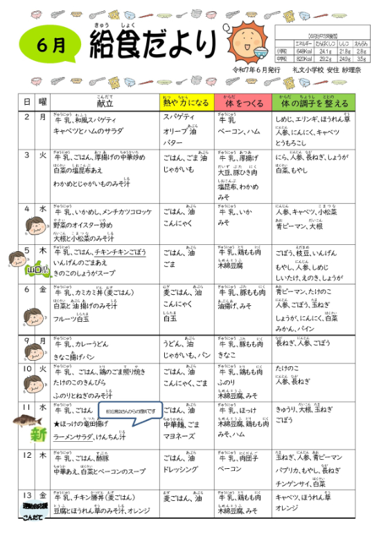 ６月　給食だより①礼小_1.jpg