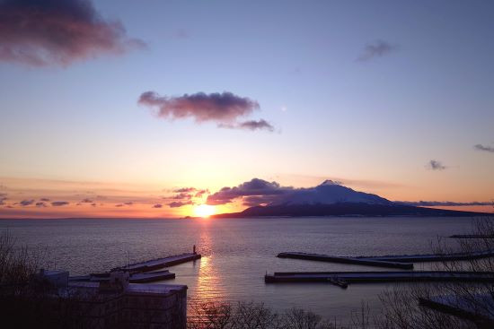 利尻山の朝リサイズ.JPG